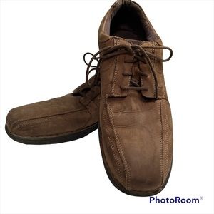 Clarks Brown Leather Lace Shoes 13